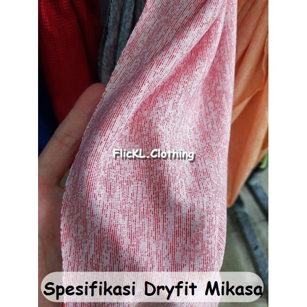 Bahan Kain Kaos Baju Dryfit Dry Fit Mikasa TwoTone Olahraga Jersey Basket Sepeda Bola Fustal