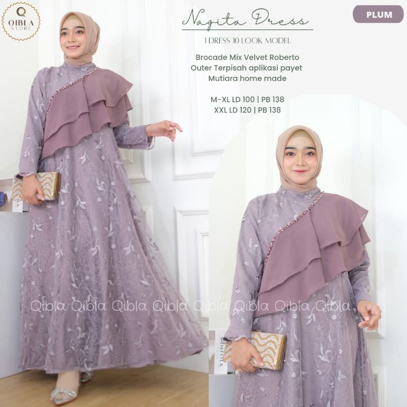 NAGINA DRESS BRUKAT APPLY PAYET MUTIARA DRESS OUTER 10 LOOK GAMIS SAGE GREEN OOTD KUE GAMIS REMAJA MUSLIMAH SERAGAMAN BRIDESMAID ENAGEMENT DRESS KEYSA NAGITA DRESS MUSLIM JUMBO XXL LD 120CM GAMIS LEBARAN TERBARU