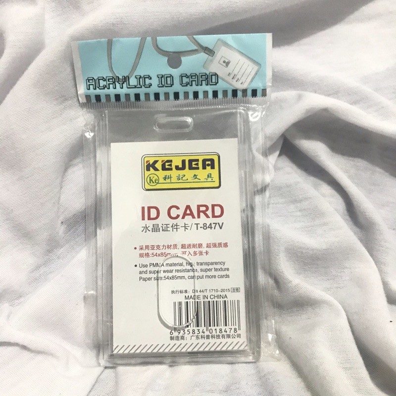 Kejea Acrylic Akrilik ID Card Card Holder Photocard Holder