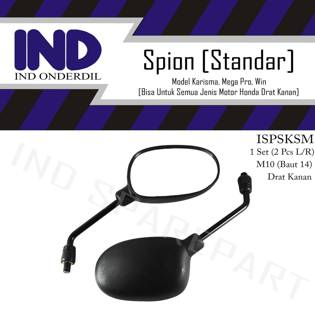Spion-Kaca Kiri-Kanan Standar-Standart Set Mega Pro Lama-New Primus