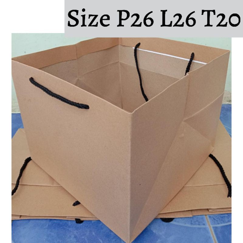 

PRE ORDER - Paperbag Kraf P26 L26 T20 Polos Tanpa Logo Desain