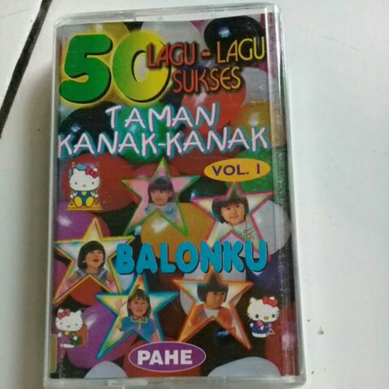 kaset pita lagu lagu taman kanak kanak