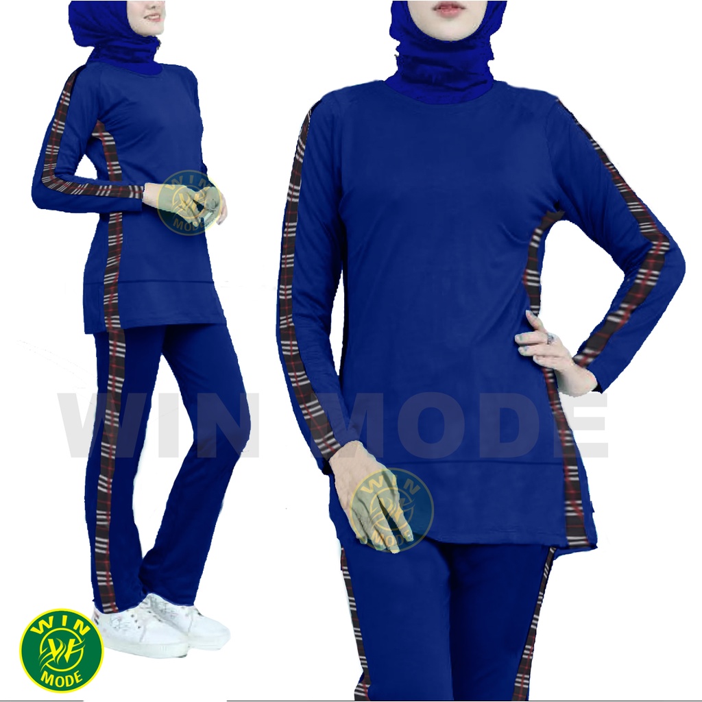 Baju Setelan Olahraga Senam Training Wanita Lengan Panjang YOVIOS Ukuran XL XXL XXXL-7