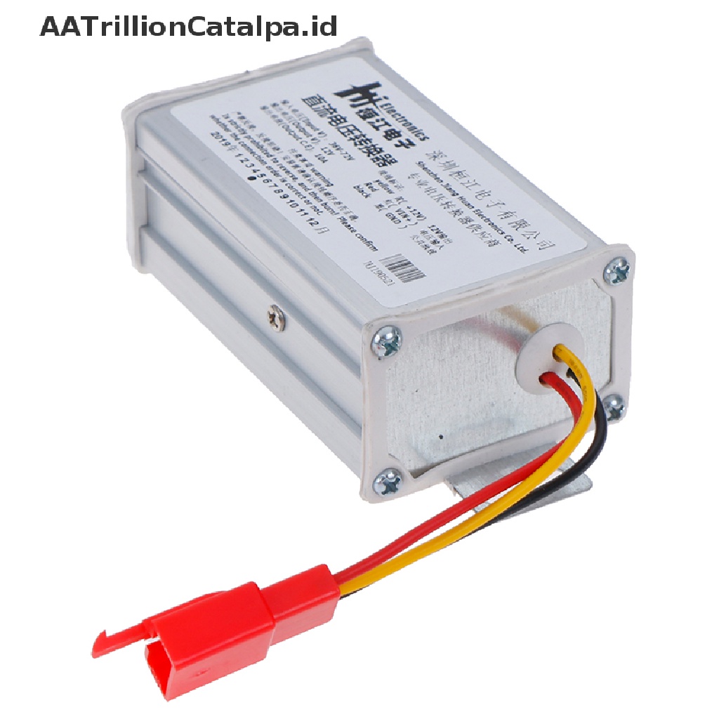 Adaptor Konverter AATrillionCatalpa DC 36V-72V Ke 12V-10A 120W Untuk Mobil Elektrik