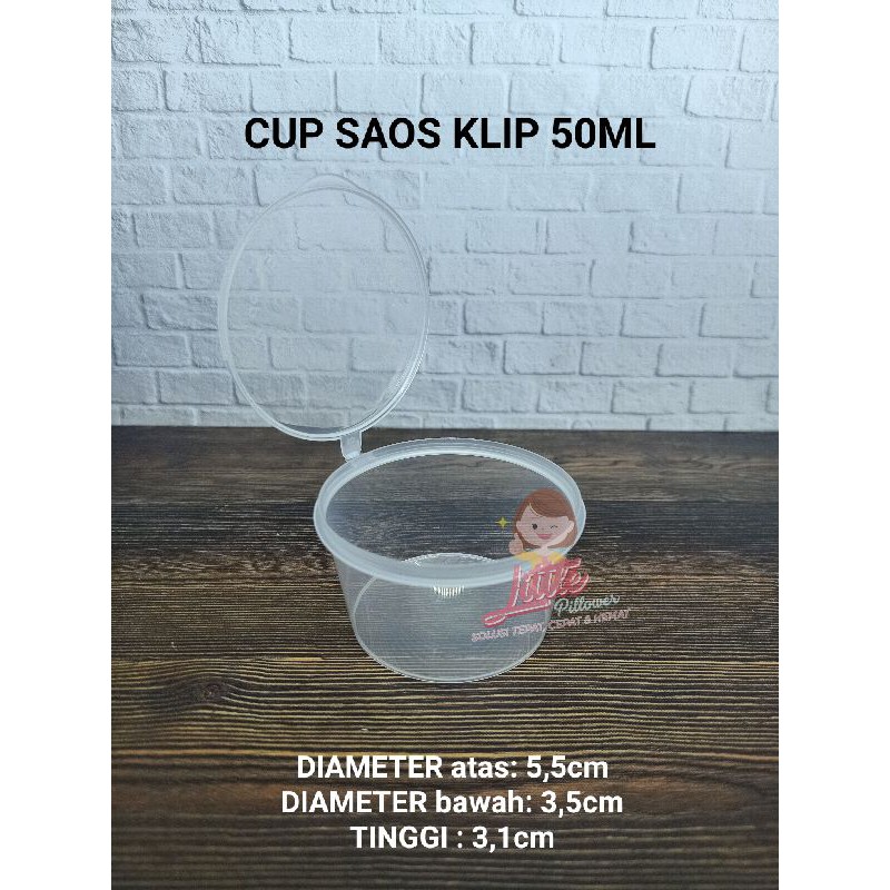 (CS50ml isi 100pcs) Cup Saos 50ml / Cup Sambal / Tray Saus Sambal / Sauce tray