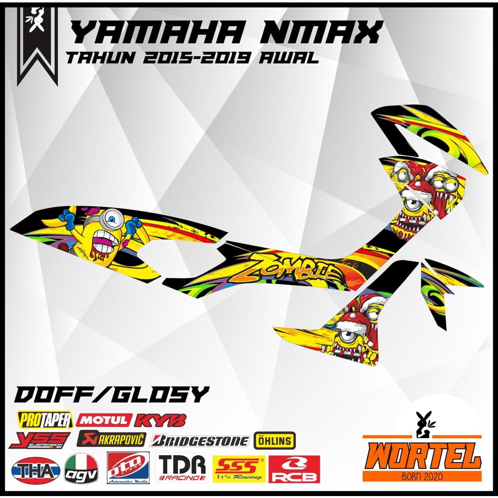 Striping NMAX-Stiker Lis Decal Motor NMAX Minion