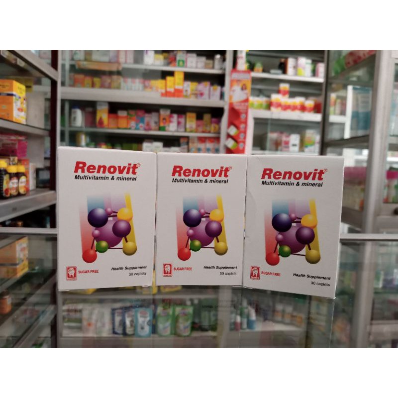 Renovit Botol Isi 30 Tablet | Multivitamin &amp; Mineral - ED 02/2024