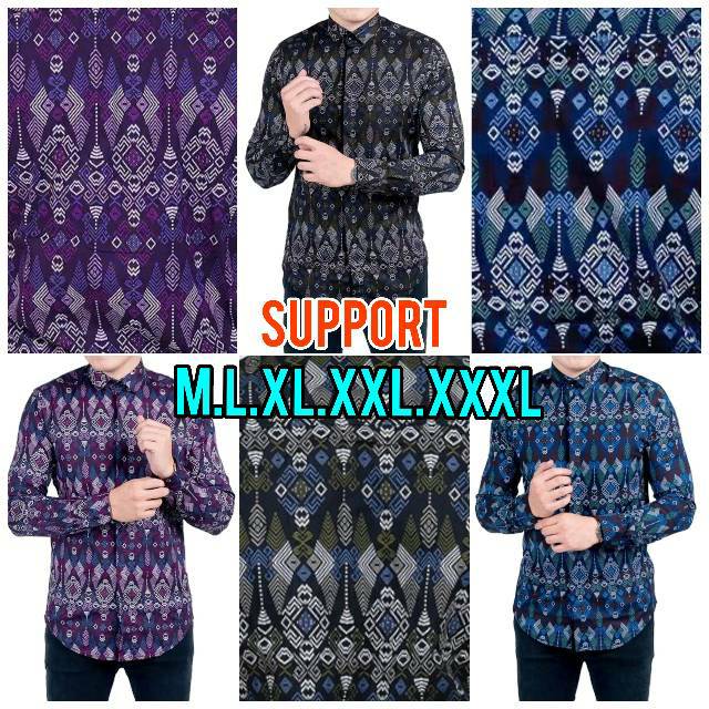  BATIK  PRIA  KEMEJA PRIA  BATIK  PRIA  SLIMFIT Shopee  Indonesia