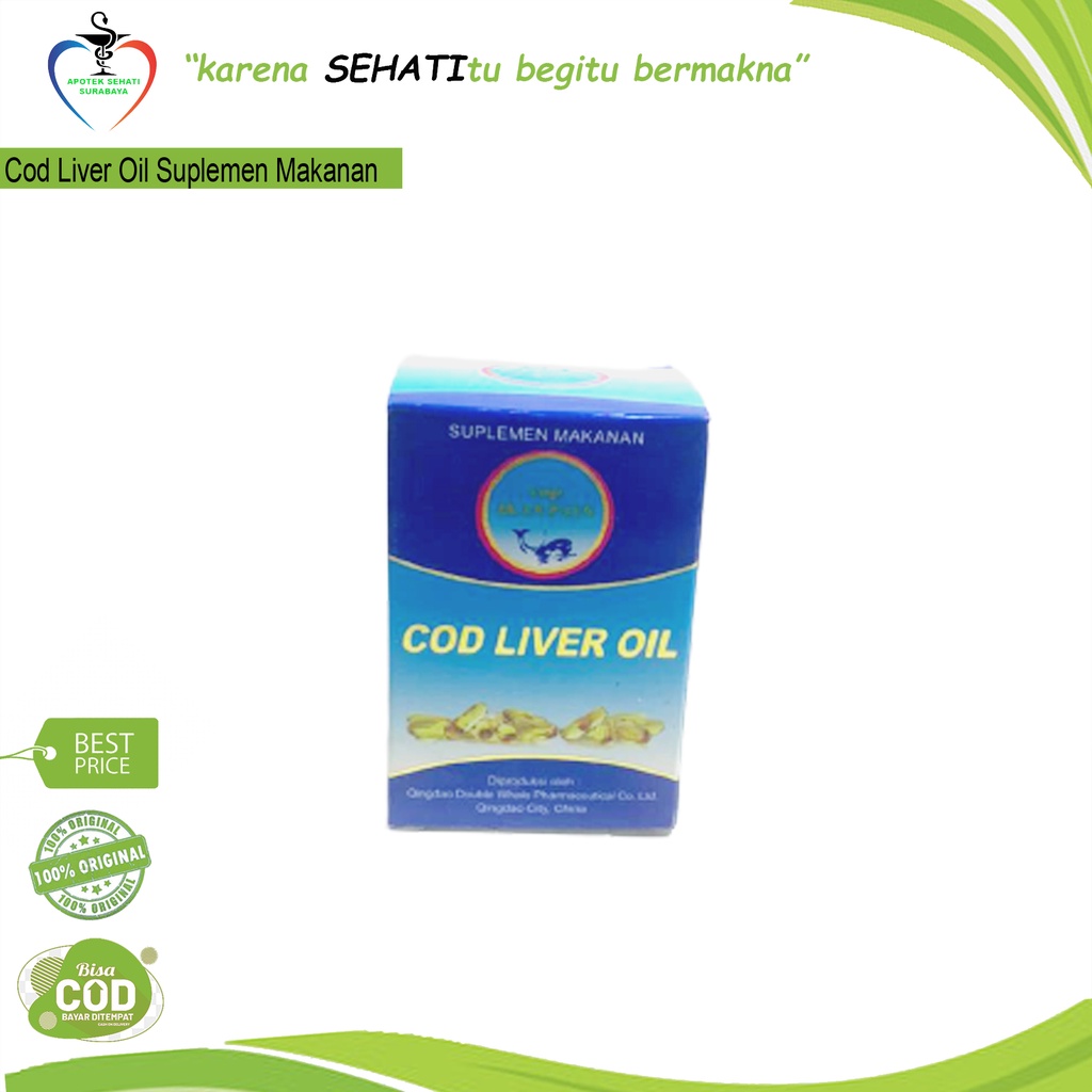 COD LIVER OIL MINYAK IKAN CAP PAUS ISI 100's