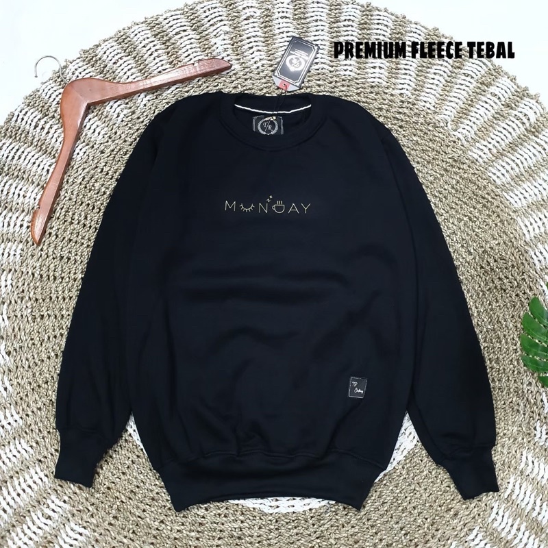 SWEATER CREWNECK PRIA BLACK INSOMNIA ORIGINAL WANITA SWITER DISTRO SWEATSHIRT EIGHT DISTRO-Crewneck 9