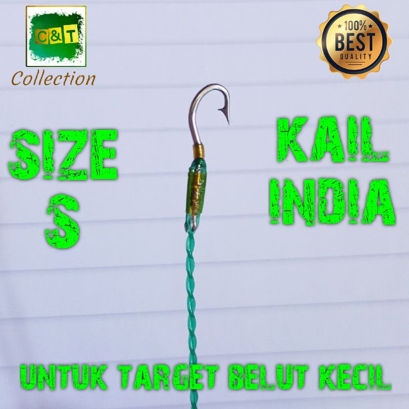 Kail Pancing Urek Belut Pancing Belut Kail Belut India Bahan Baja Ukuran S