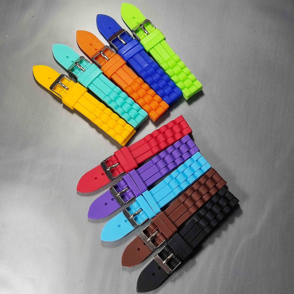 Tali Karet Jam Tangan Strap Rubber silicone 18mm