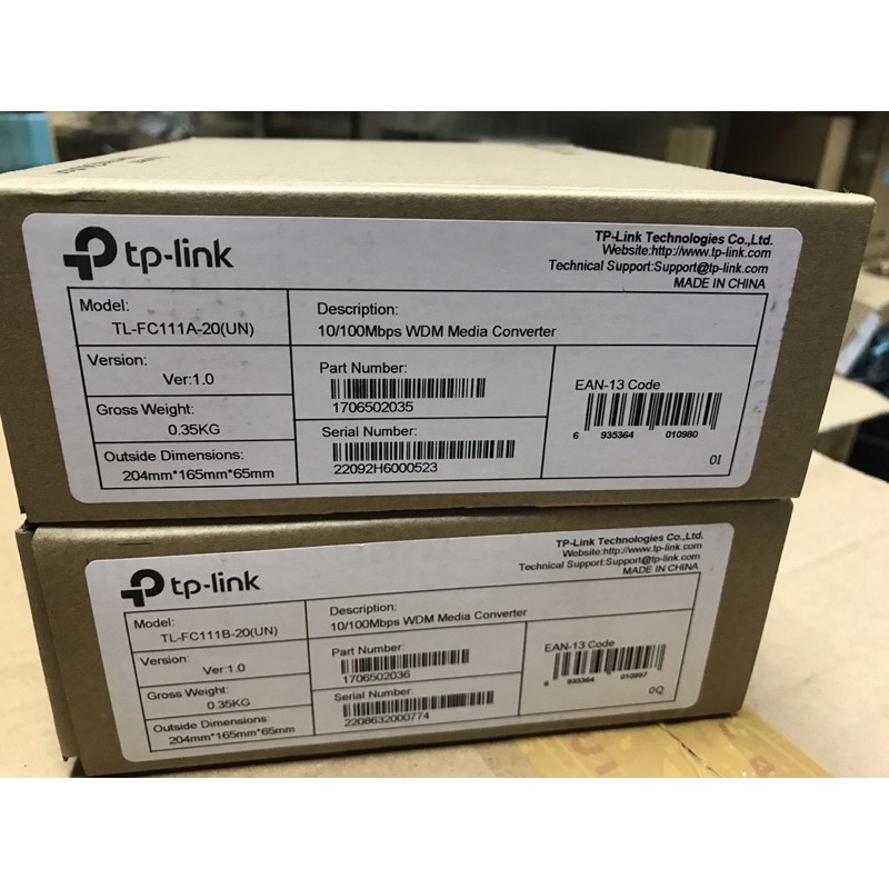 TPLINK TL-FC111 A B  Media Converter FO to LAN 10-100Mbps AB - Sepasang TP Link