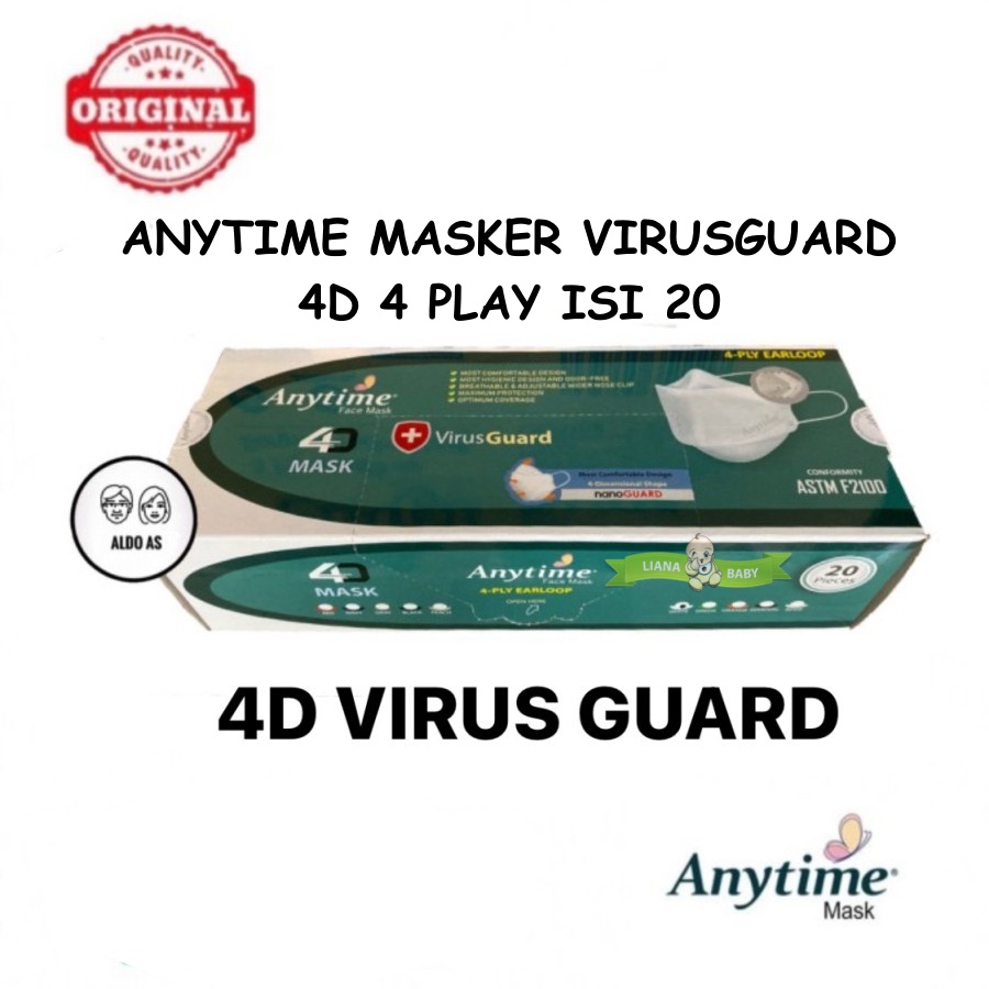 PERA595 ANYTIME MASKER VIRUSGUARD  4D 4 PLAY ISI 20