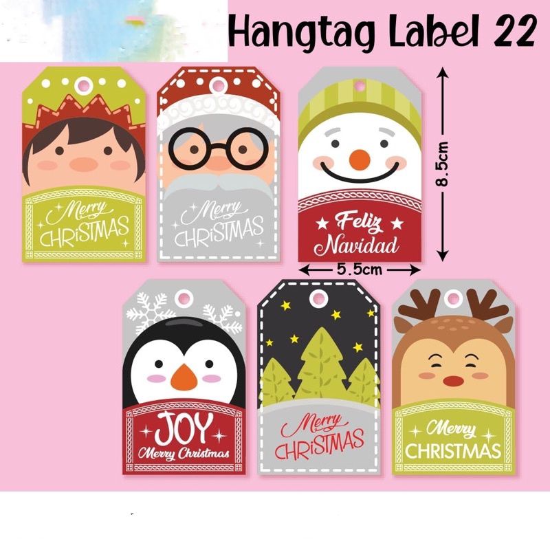 

HangTag Label Christmas - Hang Tag Natal Model Funny