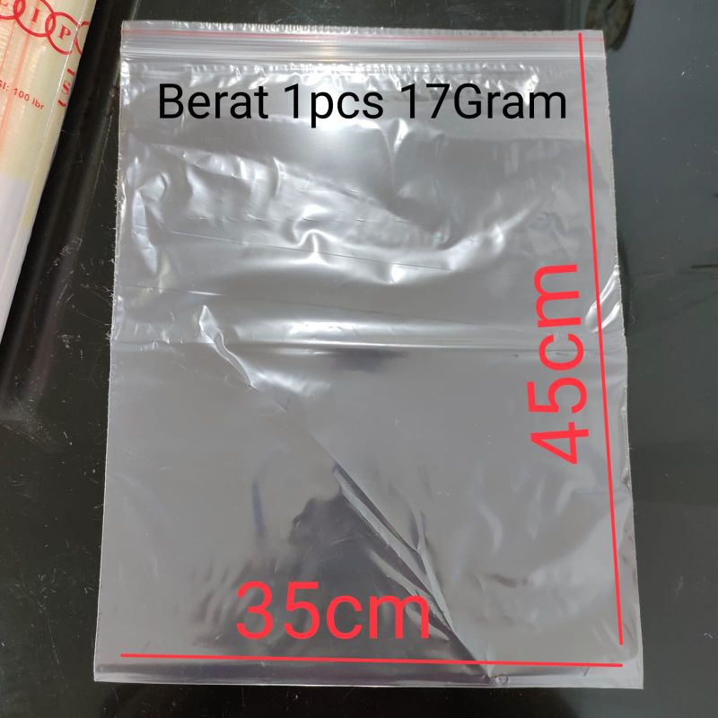 Kantong Plastik Klip Tebal UK 45x35 isi 100lembar