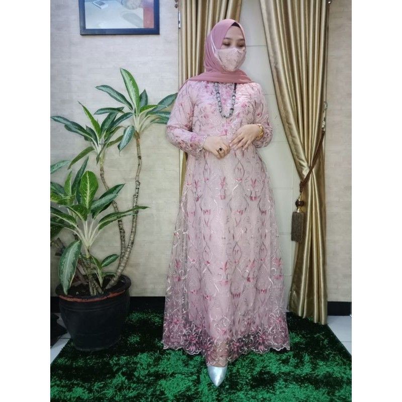 REALPICT GAMIS ULFA/GAMIS PESTA TERBARU/DRESS MEWAH/BY LORAMA