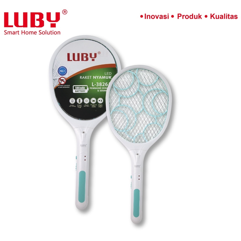 Luby Raket Nyamuk Charger + Senter LED - L3826A