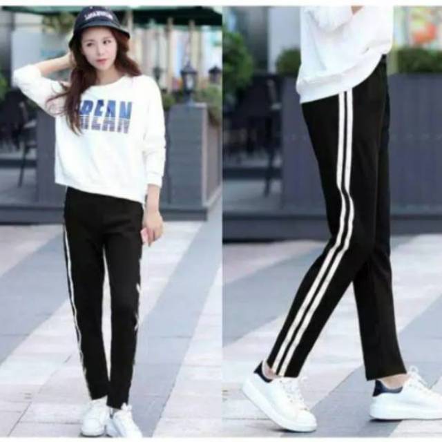 Celana Panjang Wanita Sport Striped