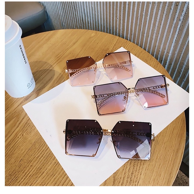 Kacamata【18】ins retro fashion men and women sunglasses