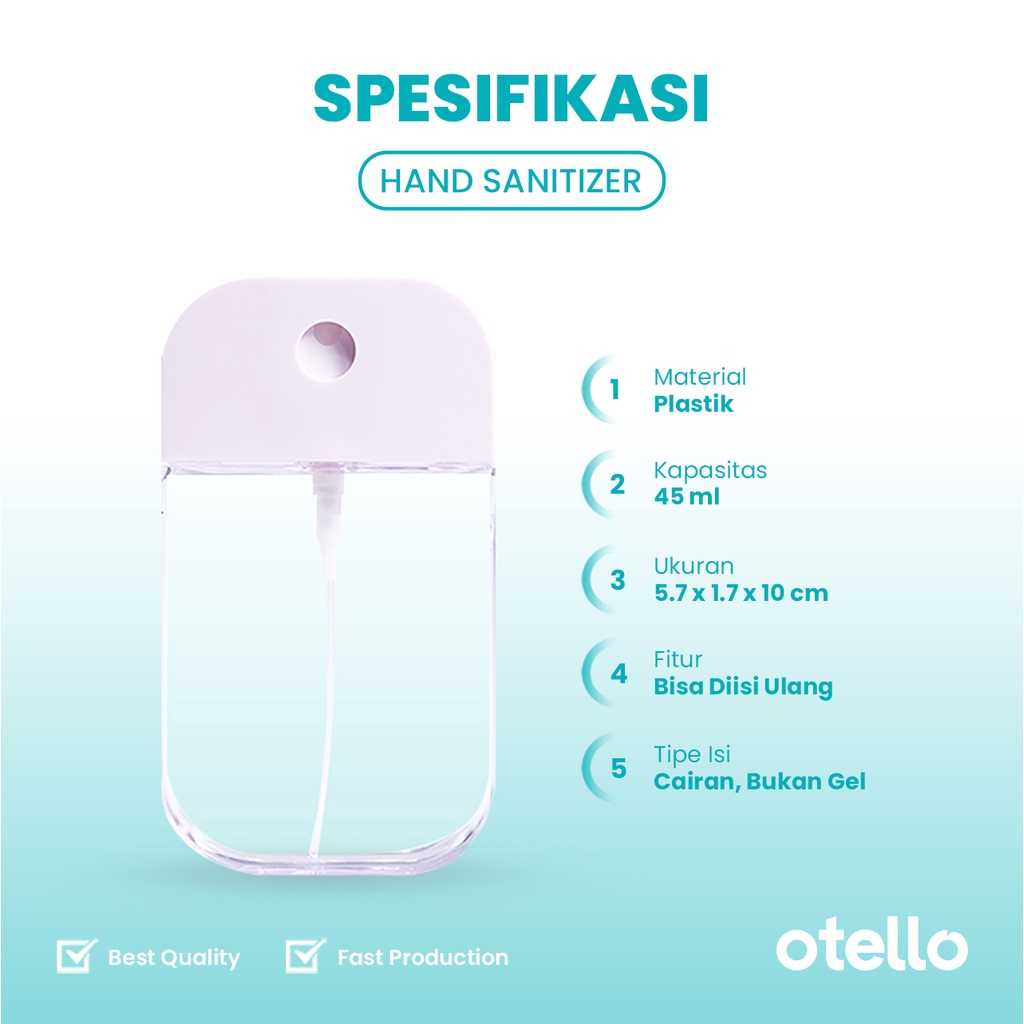 Otello Pocket Sanitizer Bottle Conny Brown Bear Spray Botol Semprot