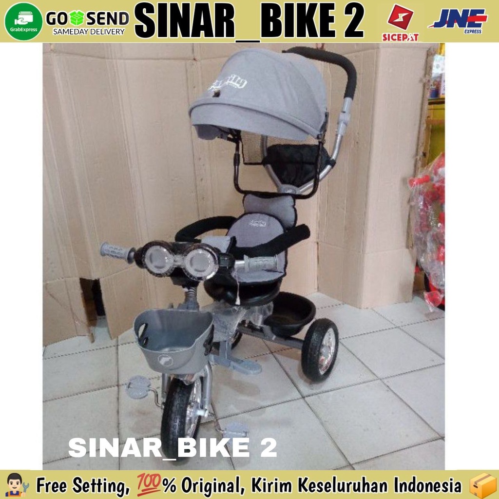 Sepeda Roda Tiga 3 FAMILY ROMEO F-361,F360H Tricycle Kanopi