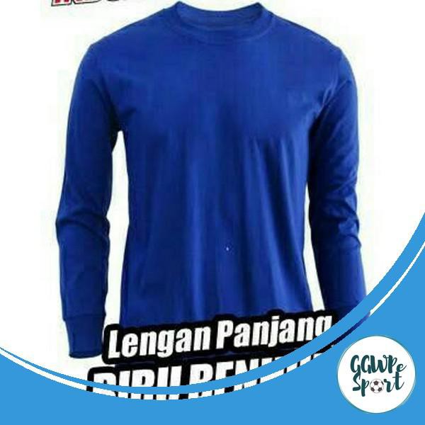  KAOS  POLOS LENGAN PANJANG COTTON COMBED 30s KATUN PRIA 