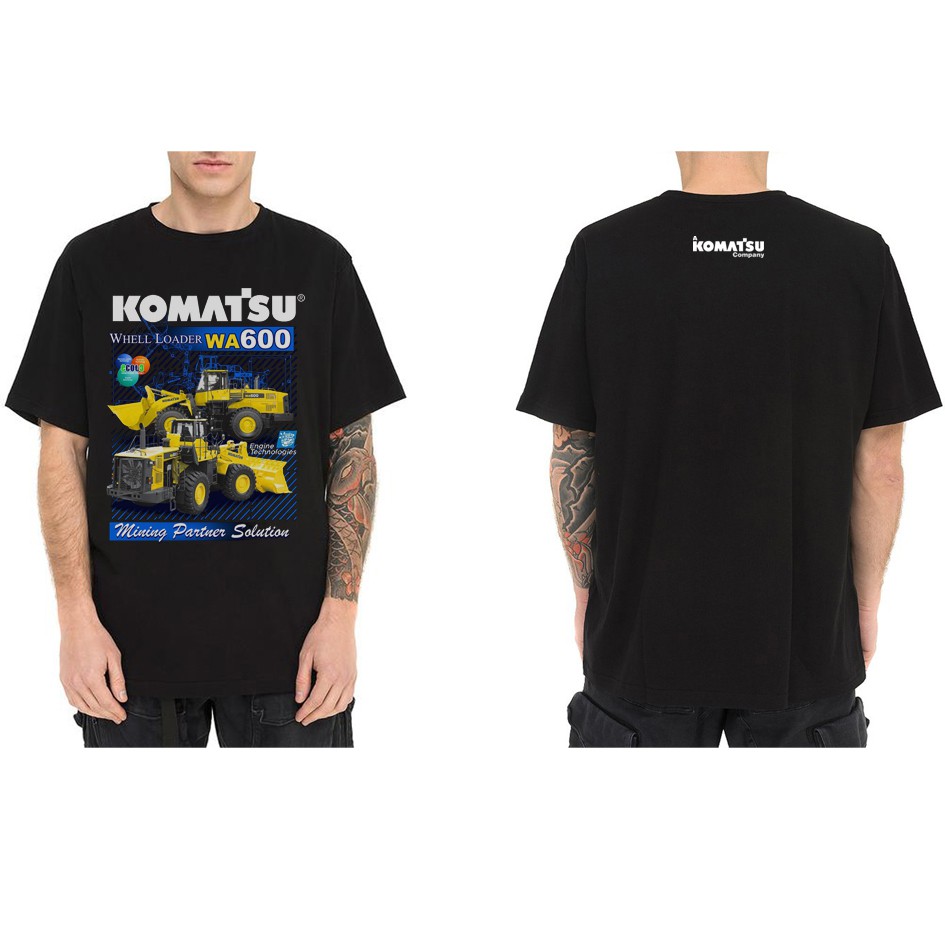 kaos komatsu alat berat tambang