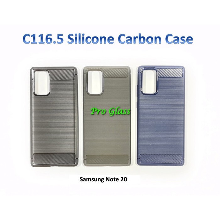 C116.5 Samsung Note 20 / Note 20 ULTRA Premium Carbon Silicone Case