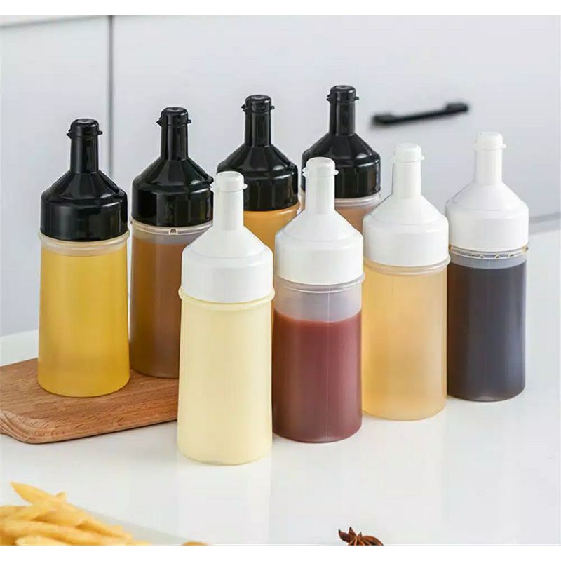 Botol saus kecap minyak serbaguna 250 ml plastik