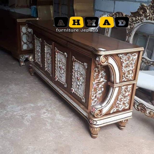 Bufet ukir bufet tv kayu jati