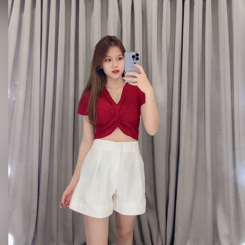 Crop top Cross | Crop top silang | Crop top pita 1659