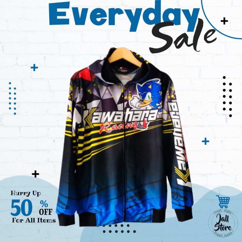 Jaket Racing Hell Motor Balap Hoodie Sweater Racing hell line star Pria wanita Bahan Tebel nyaman