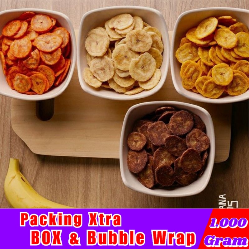 

[1Kg] Keripik Pisang Coklat Manis Khas Lampung / Keripik Pisang Koin Manis - Hufaida Snack snack kiloan