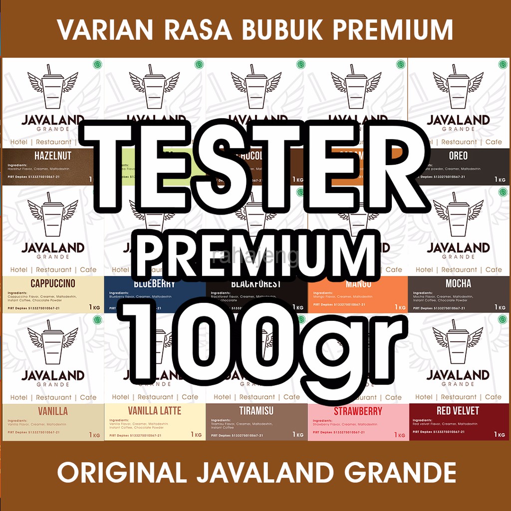 

Bubuk Minuman Bubble Drink Premium Murah Lengkap Javaland TESTER 100gr