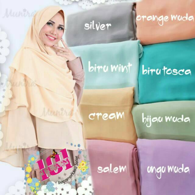 Khimar Jilbab Instan Syari Munira MD 11 Original