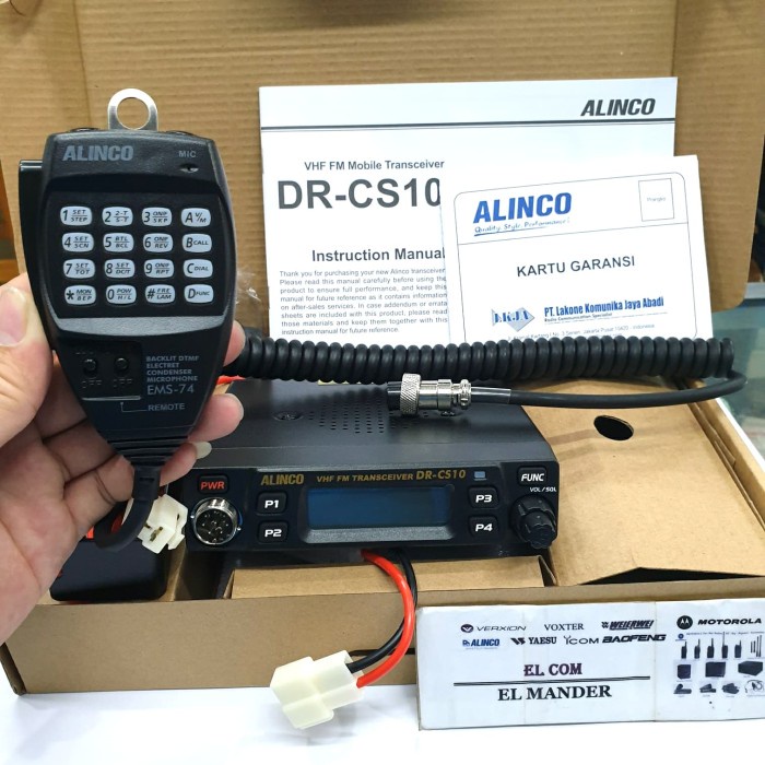 RADIO RIG ALINCO DR-CS10 VHF ORIGINAL RESMI - RIG ALINCO DR CS10 VHF