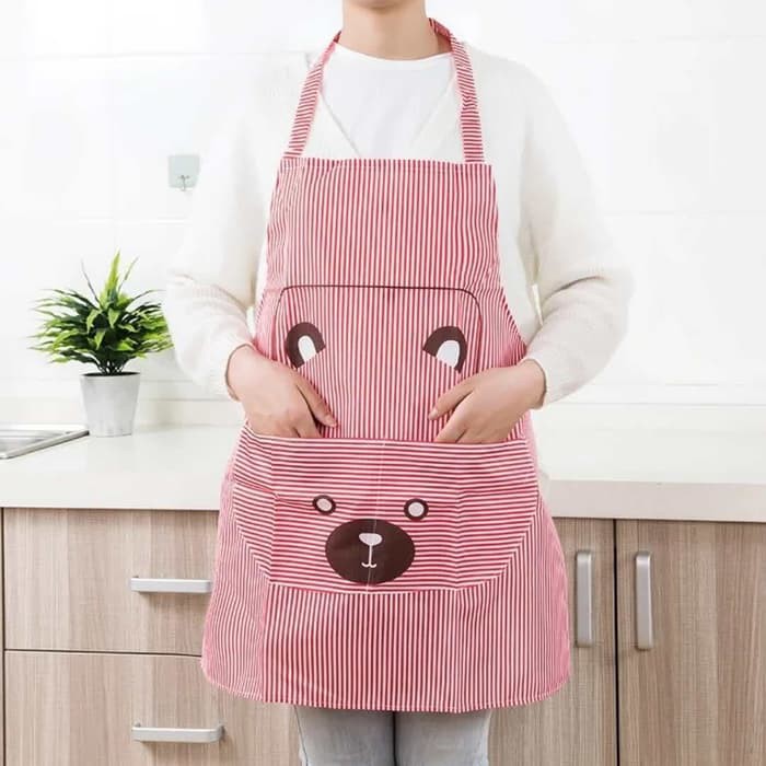 Celemek / Apron Masak Karakter Lucu Waterproof [HKN043]