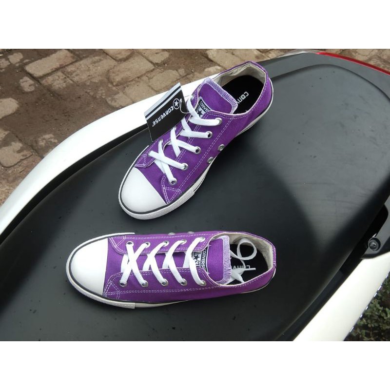 sepatu converse klasik ungu GRADE ORI