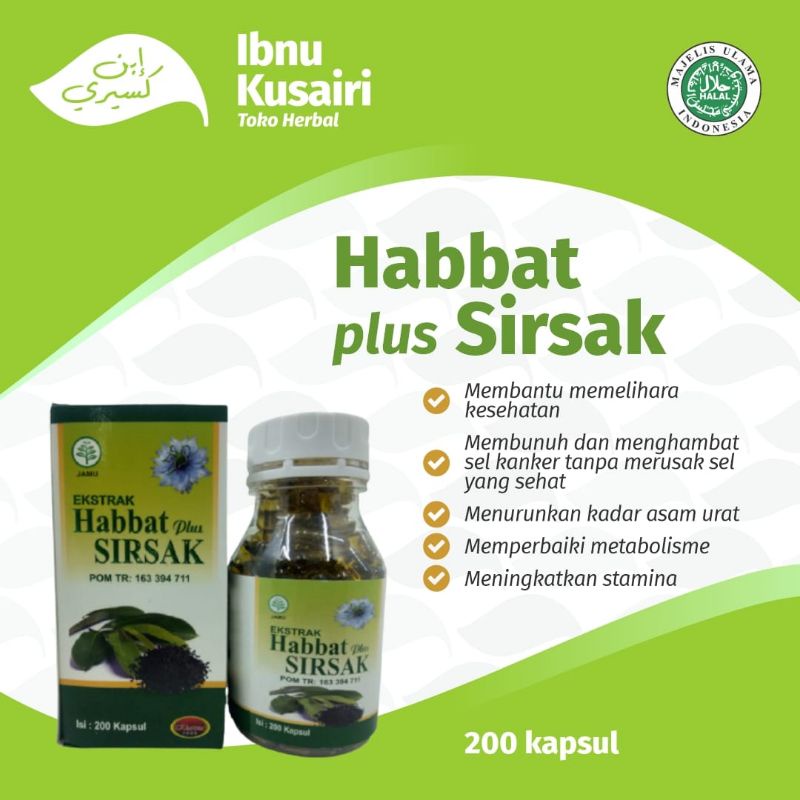 Habbat Plus Sirsak 200 Kapsul