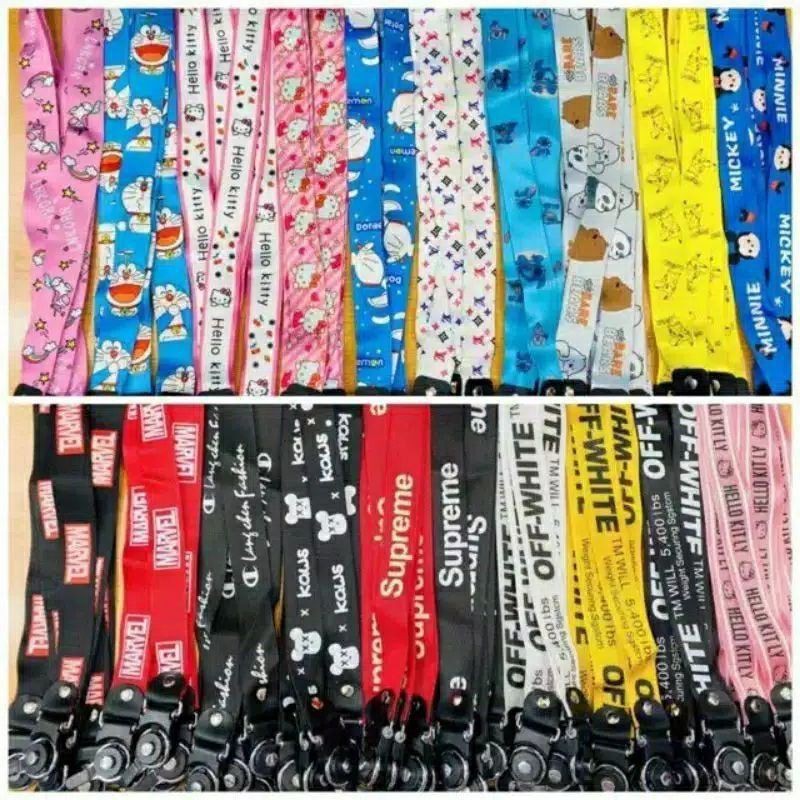 TALI GANTUNGAN HP MOTIF STRAP GANTUNGAN HP ID IMPOR RANDOM