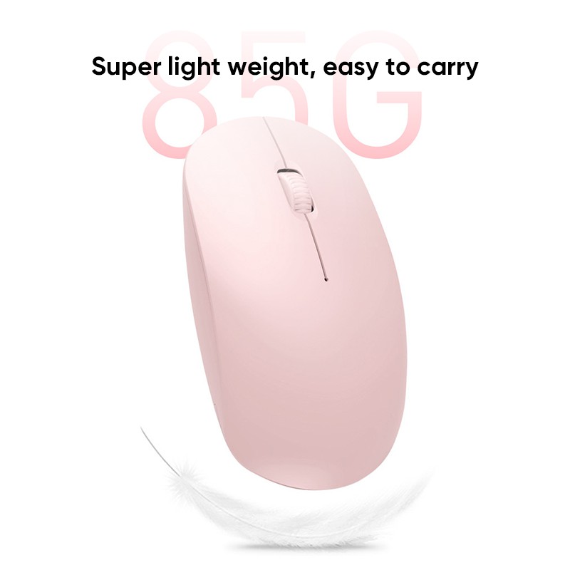 Smartfish Wireless Optical Mouse Warna Macaron dengan desain minimalis