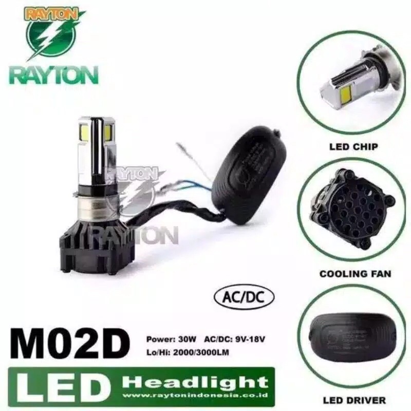 RTD LAMPU DEPAN LED 6 mata-3 mata lampu RTD LED 6 sisi 3 sisi Lampu depan terang RTD RAYTON ORIGINAL