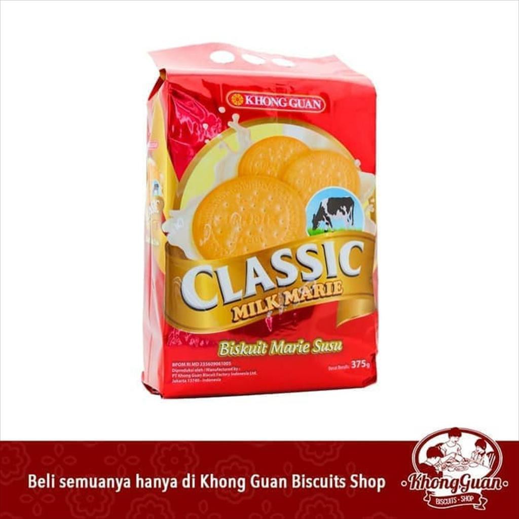 

Khong Guan Classic Milk Marie Biskuit Marie Susu 375gram