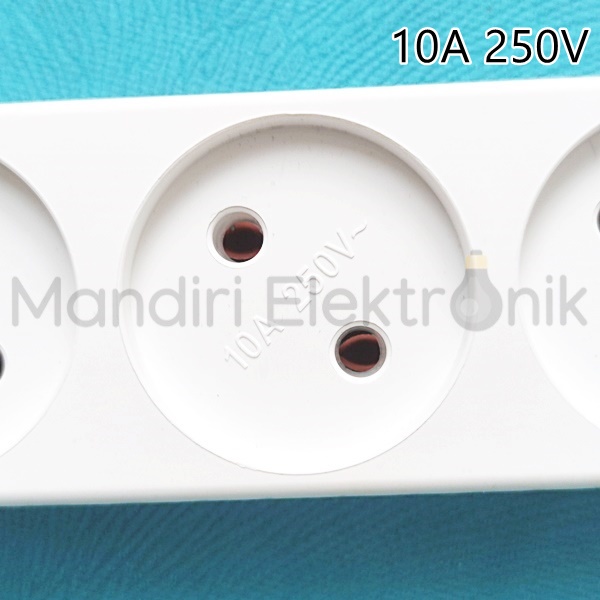 Stopkontak Tipis 3 Lubang Shukaku SKU813A dengan Lampu Indikator SKU-813A - Stop Kontak Tipis 3 Lubang SKU 813A