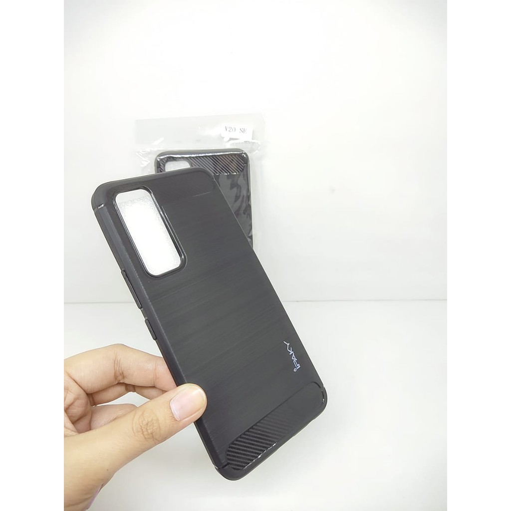 Case Slim Fit Carbon Vivo V20 SE 6.44 inchi Softshell Fiber Multi Carbon