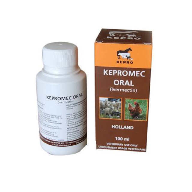 Kepromec Oral 100 Obat Cacing Dan Kutu Gurem Hewan Shopee Indonesia