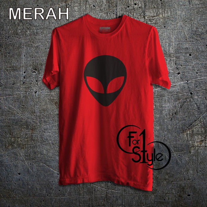 Kaos Distro Alien Head Baju Tshirt Unik Terbaik