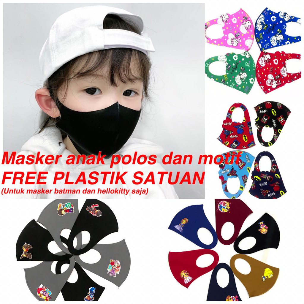  Masker  scuba  ANAK polos gambar kartun dan karakter  lucu  