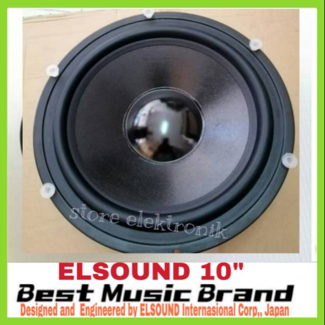 Speaker Elsound 10 Inch Woofer Bass Original